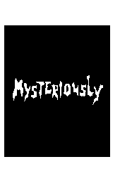 Mysteriously...